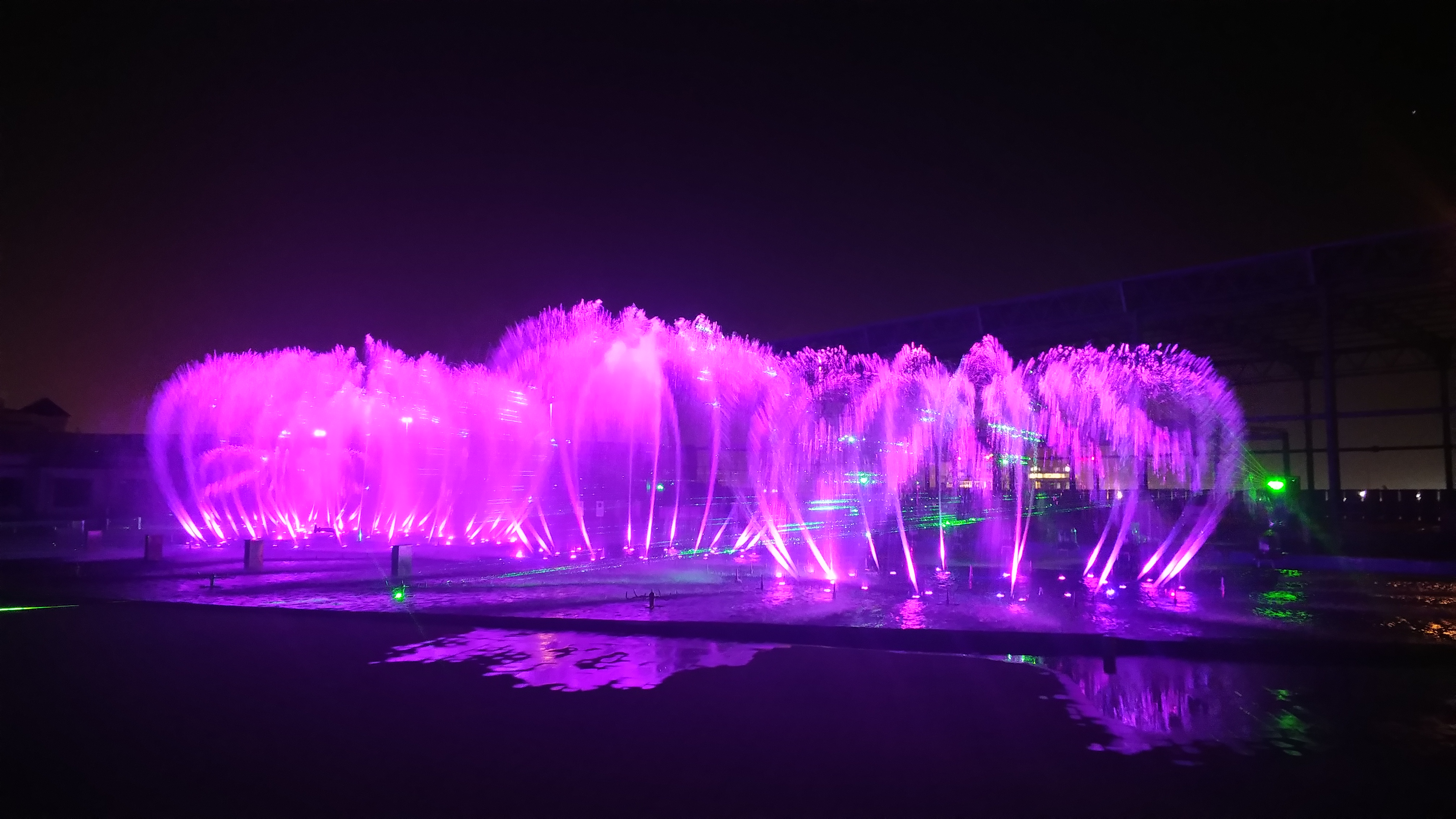 Dancing Floating Water Fountain For Pool RGB Underwater Light