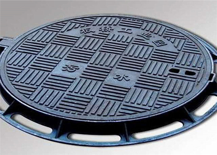 550 Mm Sewer Manhole Cover Circular Lockable Anti Impact For Sidewalk / Highway