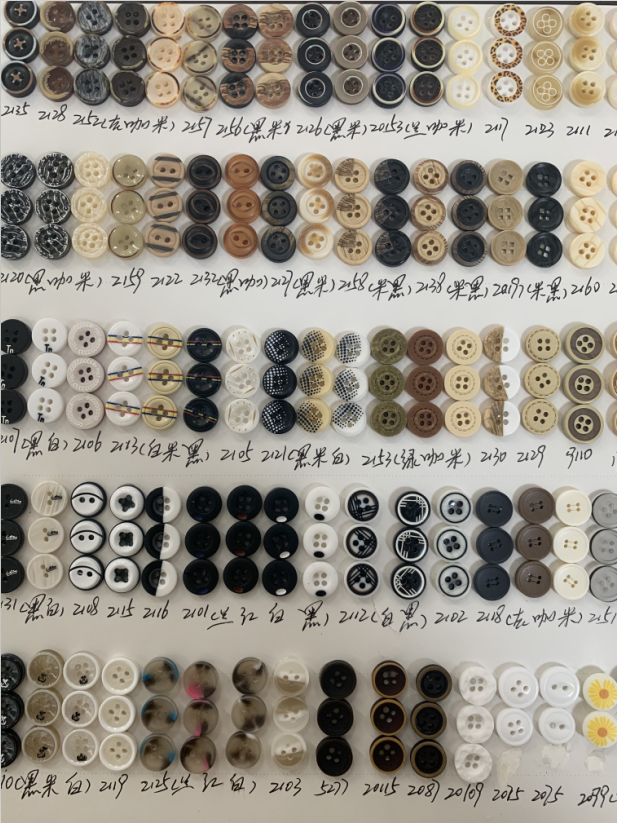 wholesale factory 18L 20L 24L 28L 34L big size plastic ABS coat button combine plastic button