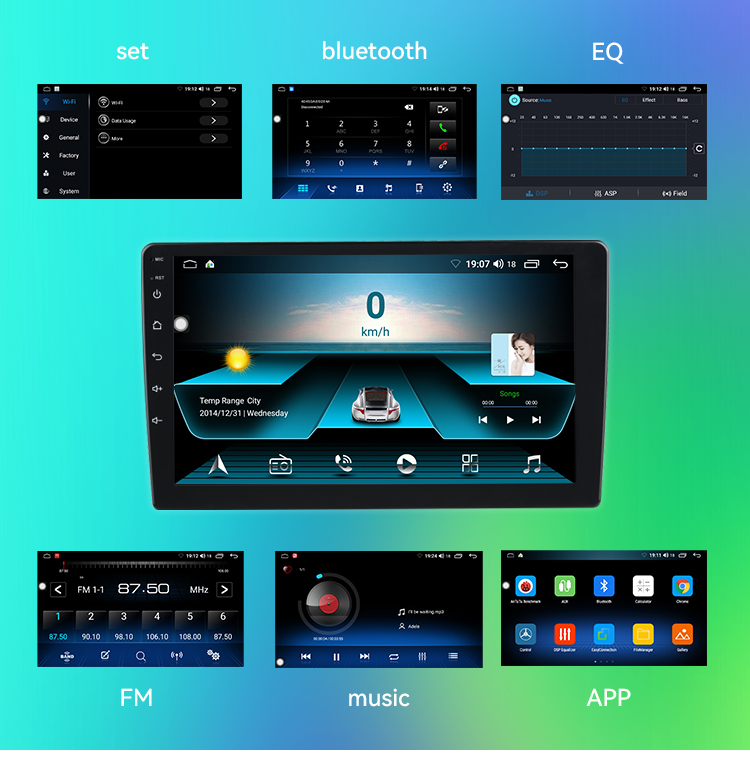 9inch 2din Android 10 System Capacitive Screen Full Touch Screen Car radio For Toyota Hilux RHD 2016-2018 Car Player