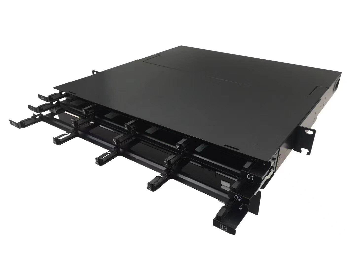 1U 144 fiber Ultra high density MPO fiber optic patch panel