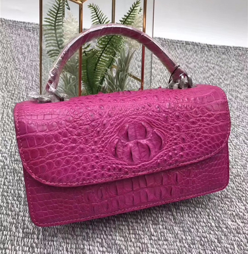 Fashion Genuine Crocodile Leather Women Small Mini Handbag Lady Purse Authentic Alligator Skin Female Cross Shoulder Bag