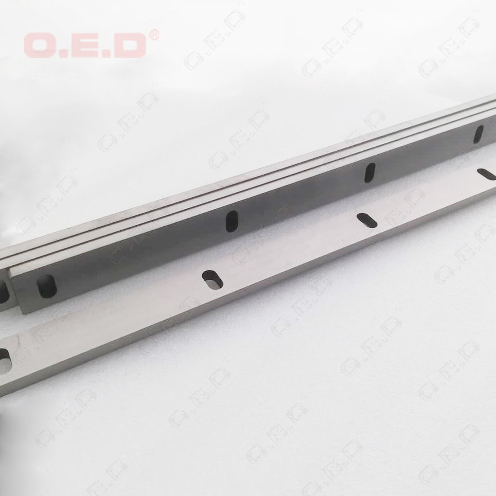 Ground Sliding Tungsten Carbide Strips Length 110mm With Holes ​