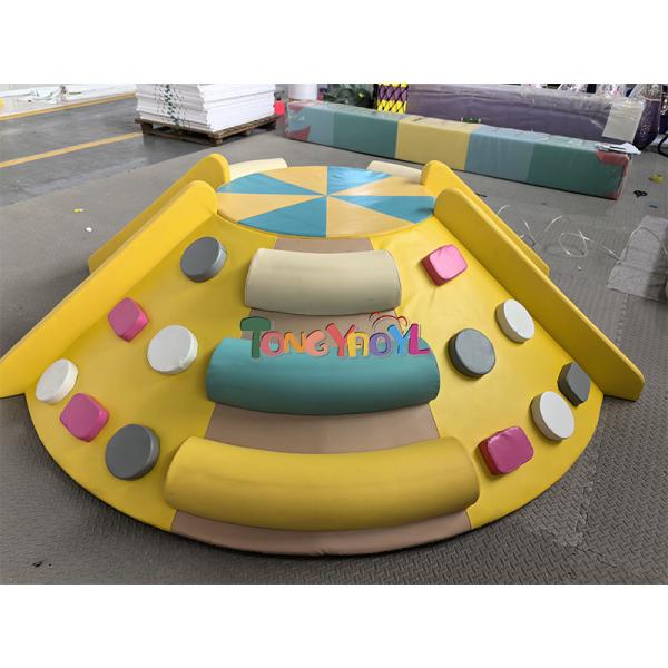 Yellow Soft Play Climbing Set Unisex Climbing Foam Play Set ODM For Shopping