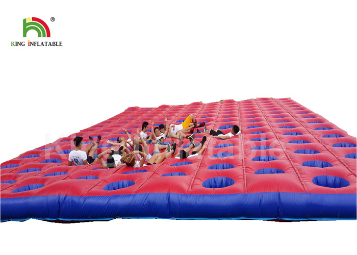 Red Outdoor Obstacle Course Inflatable Sport Games , Inflatable 5K Run Races For Adults