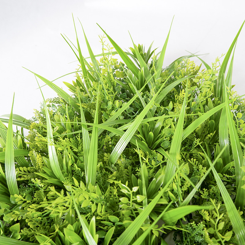 Chinese Artificial green grass wall Annual Meeting Setup plant for wedding supermarket decoration