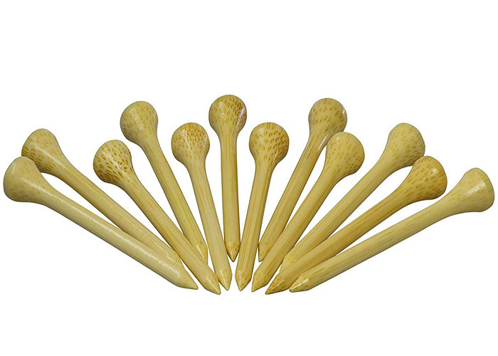 Natural Color Outdoor Exercise Equipment Bulk Wooden Golf Tees Round Shaped