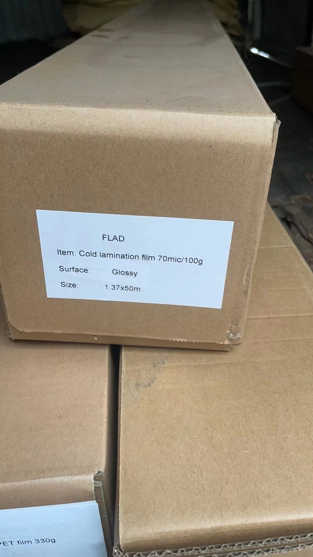 Anti Aging Permanent Glue Cold Lamination Film 70mic With 100g Release Paper