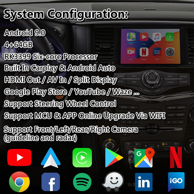 4+64GB GXR GPS Navigation Box , Android Carplay Interface for Toyota Land Cruiser LC200 GX-R