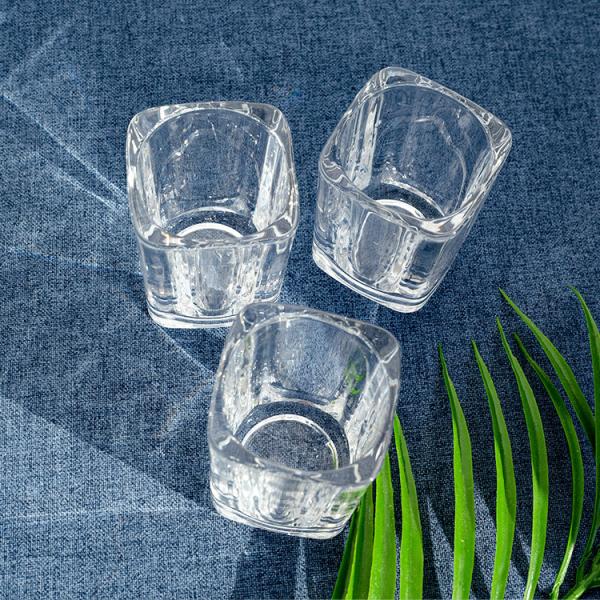 Wholesale Glass Whiskey Cup Transparent Mini Sublimation Shot Glass Tequila Shot