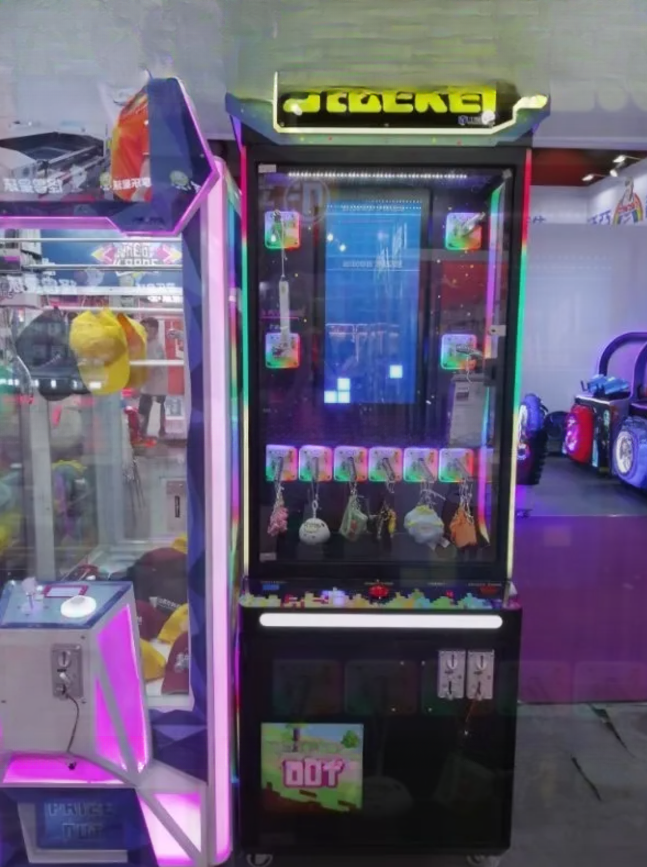 Coin Operated Brick Stacker Gift Game Machine CE Certificated