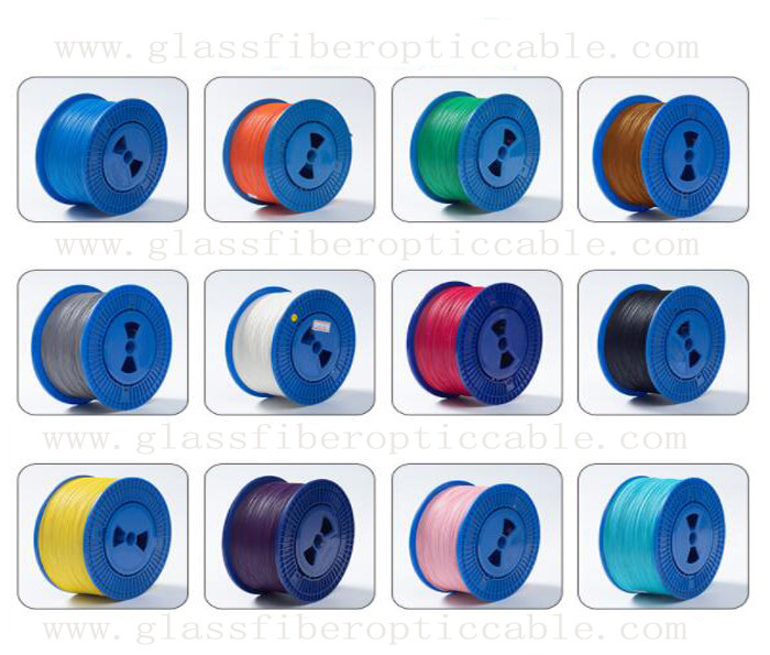 Indoor G652D Aqua Glass Fiber Optic Network Cable With FC PC APC Connectors