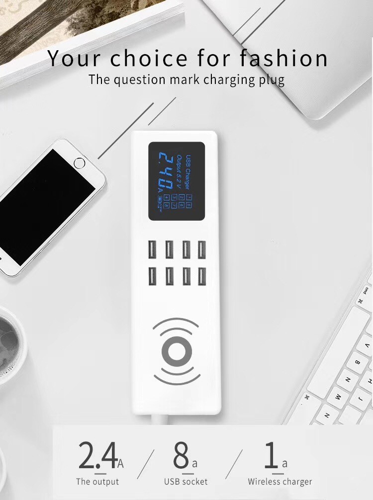 WIRELESS CHARGING USB SOCKET New design wireless charging sliding desktop socket /Sliding electric tabletop socket
