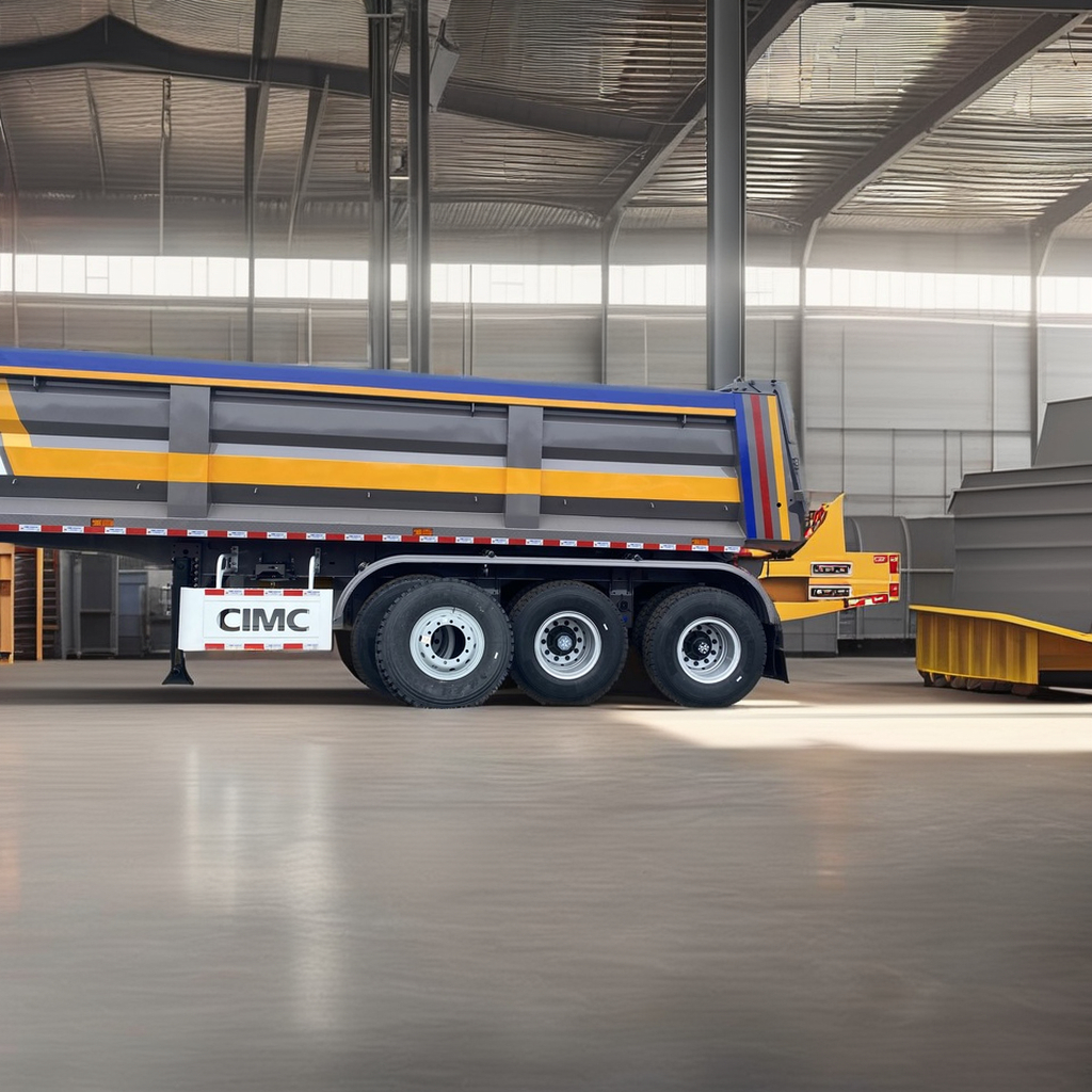 CIMC Factory Direct Sale 80 Ton 3 or 4 Axles U Shape Dump Truck 45cbm transporting coal and sand Tipper Semi Trailer