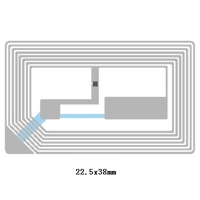 PET Material Dry HF RFID Inlay 13.56MHz RFID Label Tag 40x40mm 22x35mm