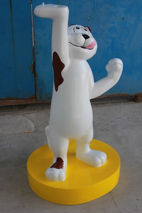 Hotel mall deco funny cat statue in mall as props and oddities decoration items