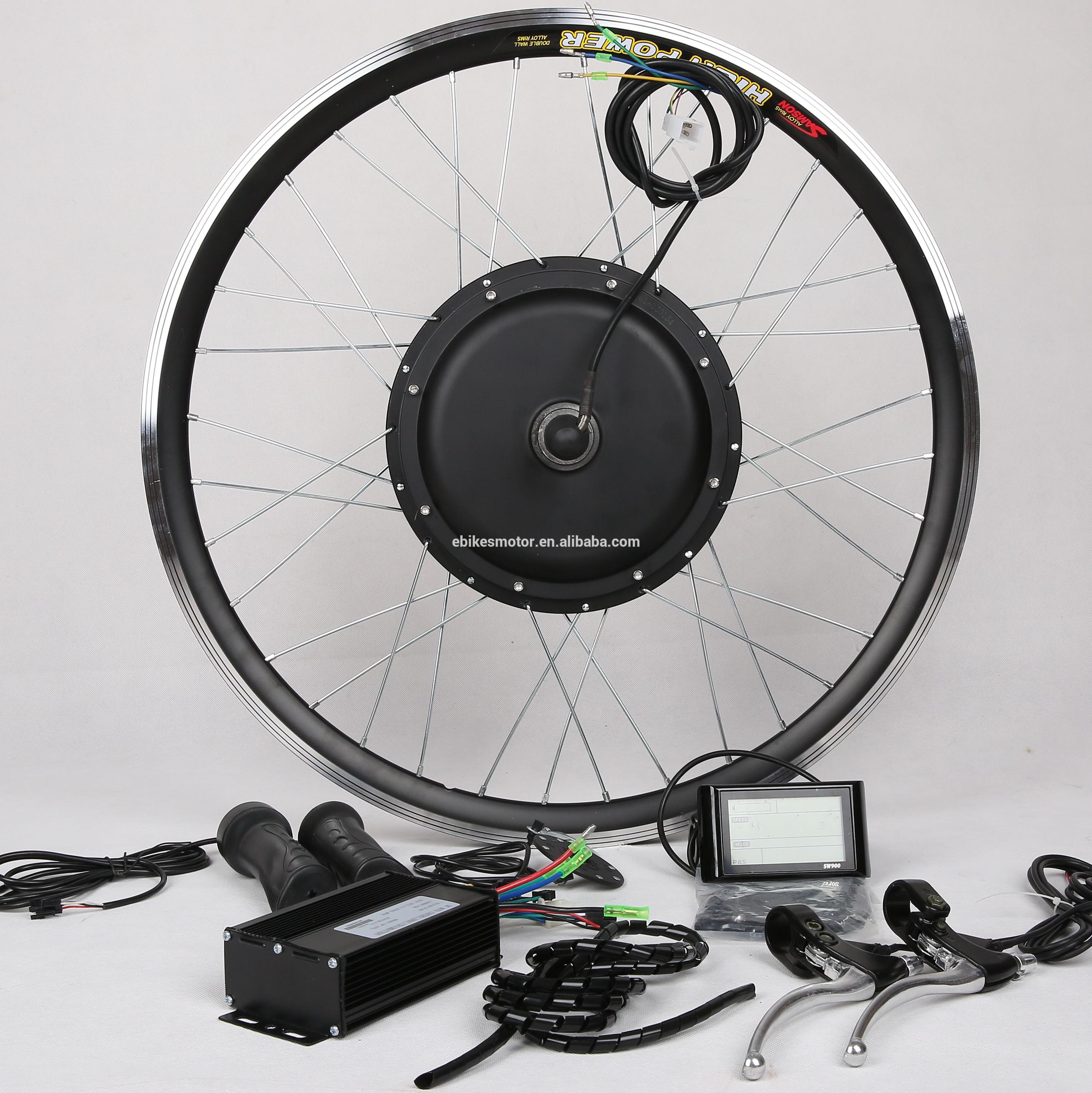 48v 1500w electric bike motor conversion kit with 48v 12ah lithium battery