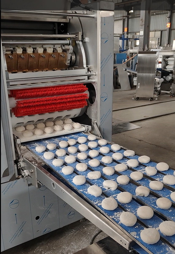 Dough Divider And Rounder With 3000-18000 Pieces/h Dough Weight 28-130 Gram