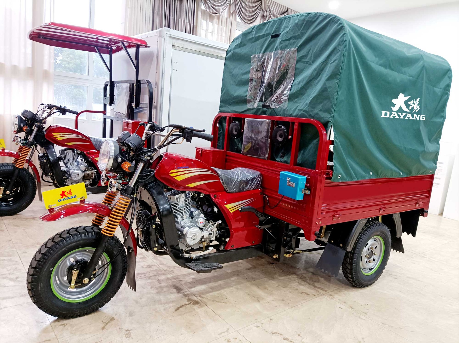 DAYANG Model Prince Cargo Tricycle with Tarp and Fuel Type Gasoline Made in 320 * 80