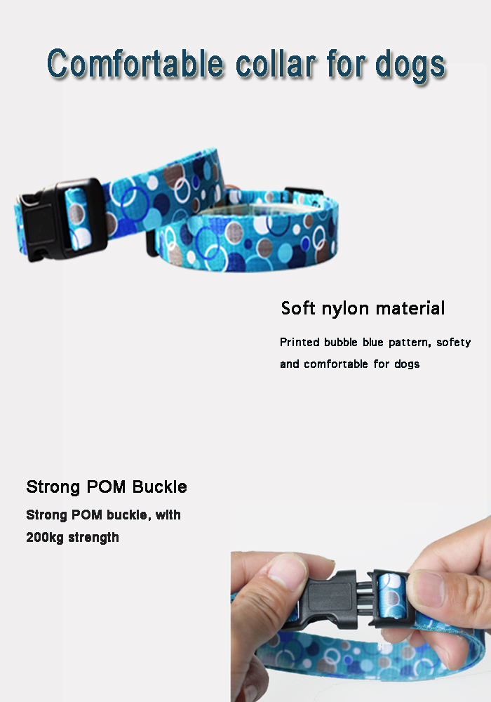C606 Wholesale Luxury Pattern Adjustable Floral Nylon Decorative Dog Products Custom Logo Dog Collar