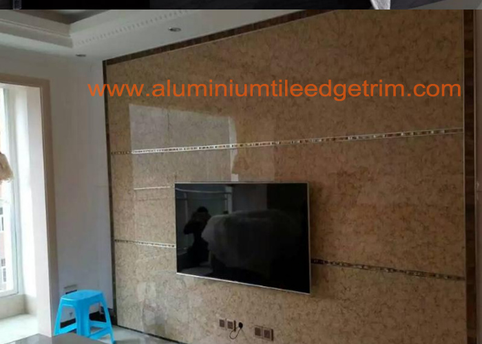 aluminium profile  inlaying mosaic tile