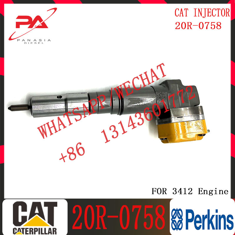 Diesel fuel injector Engine Parts Common Rail Inyector 1747526 174-7526 20R-0758 For C-A-T C-A-Terpillar 3412E Engine Truck