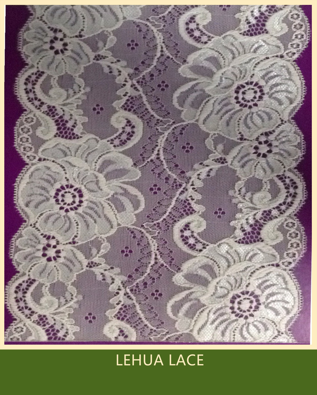 Hot Selling and nice quality Nylon Spandex Stretchy Brazil Lace from China