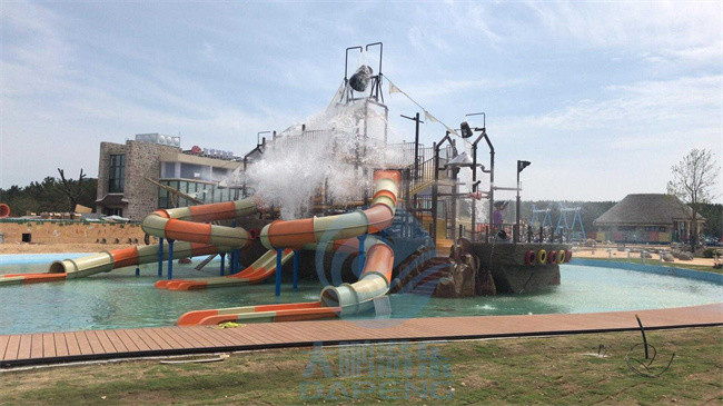 Fiberglass HDG Steel Playground Water Slide Big Water Slides For Adults Children