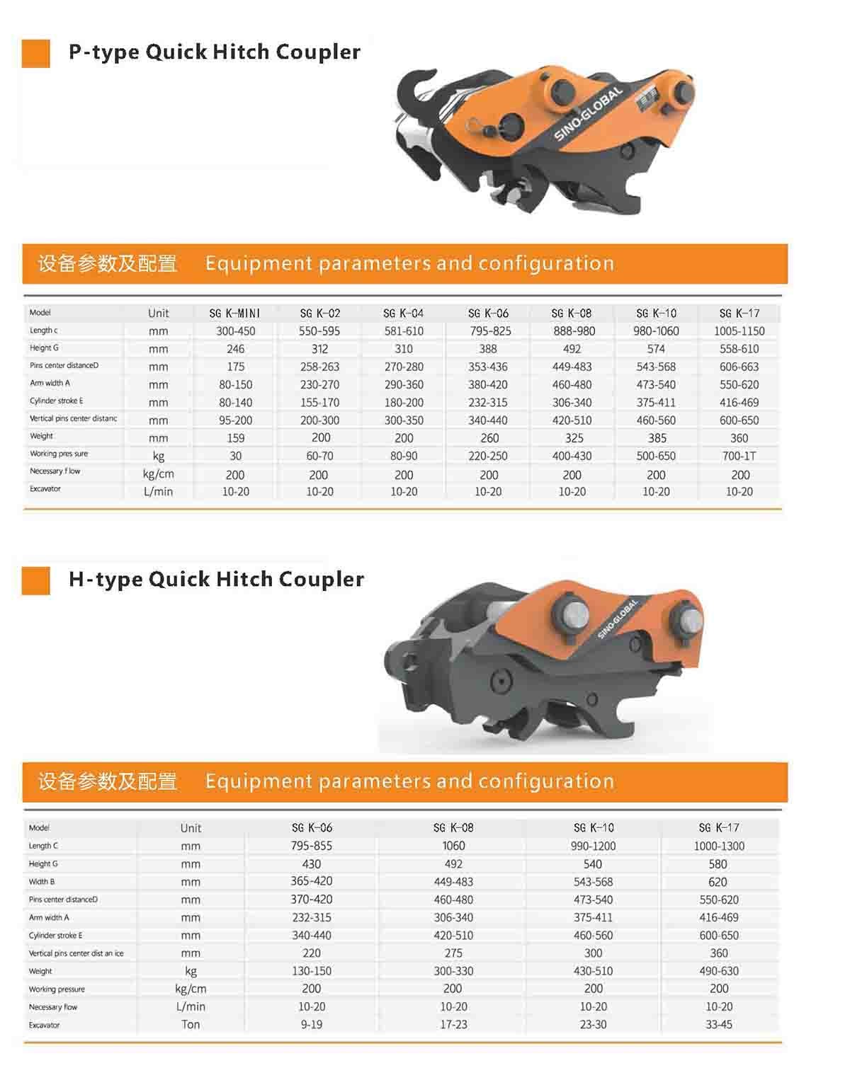 Excavator Quick Hitch Coupler For Komatsu Sany CAT Construction Machinery