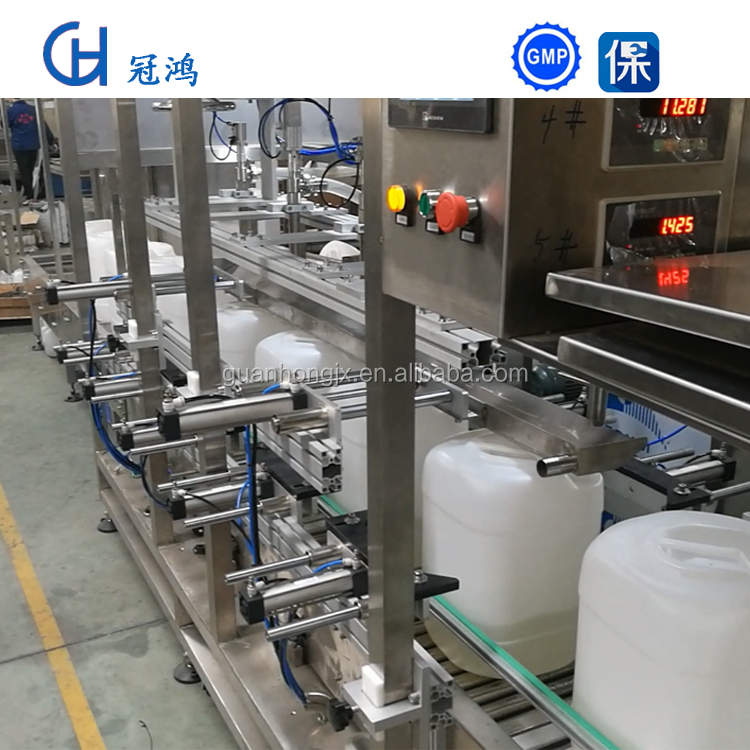 Press Plug Connection 5-Head High Speed Automatic 20L Paint Filling Machine for Bottle