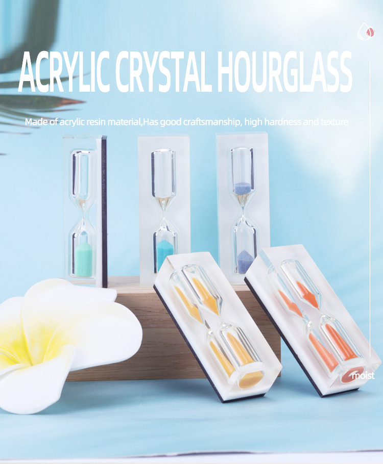 smalll Acrylic Hourglass Sand Clock 5 Minutes 3 minutes 2 Minutes 1 Minutes Free Sample