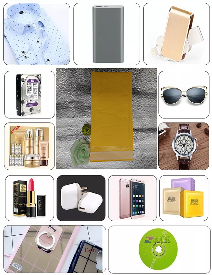 Yellow Kraft Paper Padded Envelope Bag , Wrap Bubble Mailers Bags