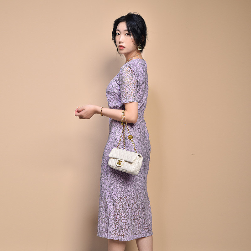 Concept Club 65% Nylon 35% Cotton Office Ladies Knitted Short Sleeve Dress