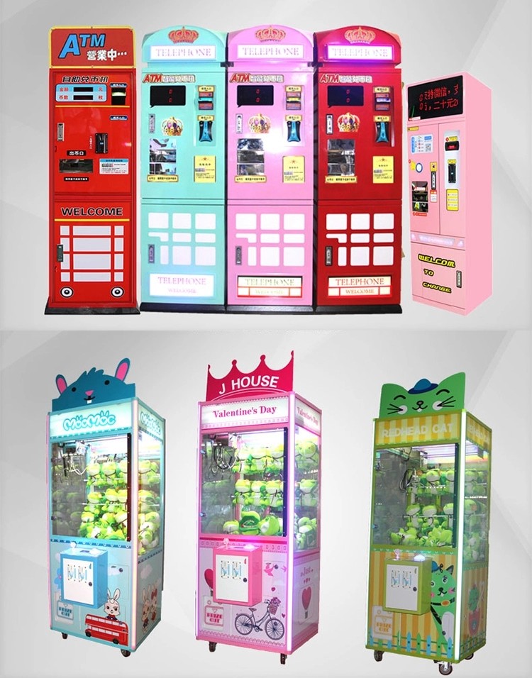110/220V Doll Gift Vending Machine For Shopping Mall , Game Center