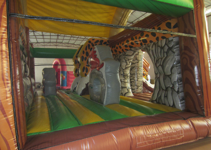 Safari park inflatable combo Stone Age inflatable combo primitive inflatable combo