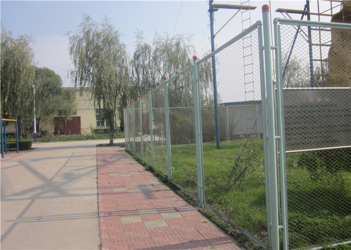 Diamond Metal Chain Link Fencing Galvanized Steel Chain Link Fence