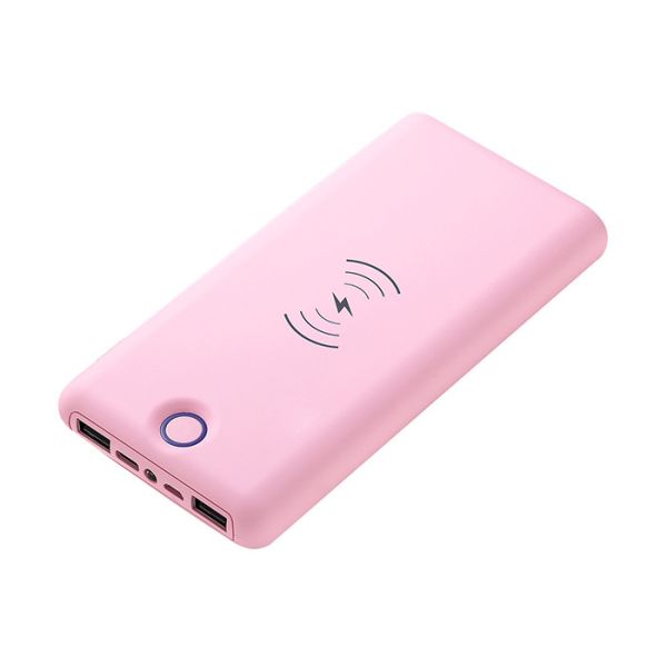 Blue 20000mAh Magnetic Wireless Power Bank With USB C Port Customized Logo