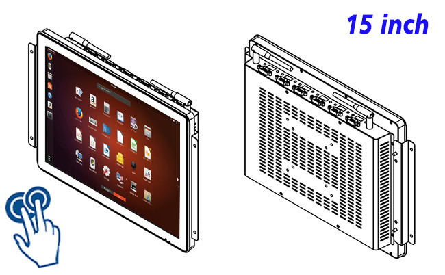 15-Inch Linux Embedded Control Terminal for Transportation Systems, Facility Monitoring, Command Centers, and Exhibition Booths
