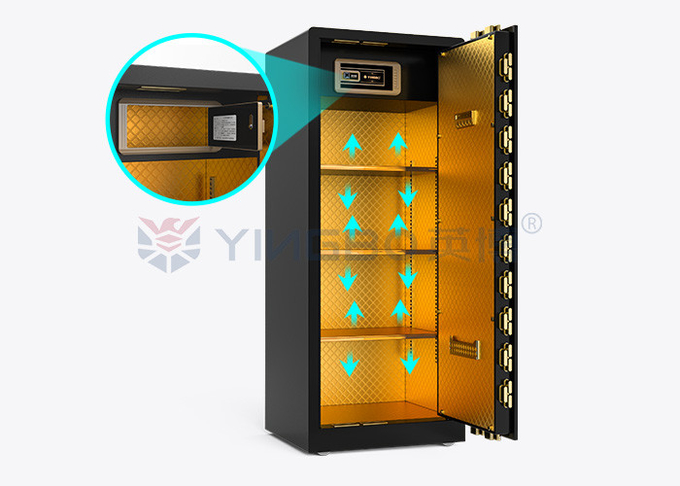 Intelligent Dual Alarm Large Fingerprint Lock Safe Box 120kg For Security YB/RS-150