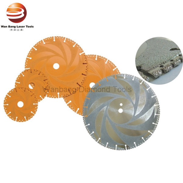 Factory 400mm Laser Welded Line Up Diamond Saw Blade With Flat Segments For General Buildings