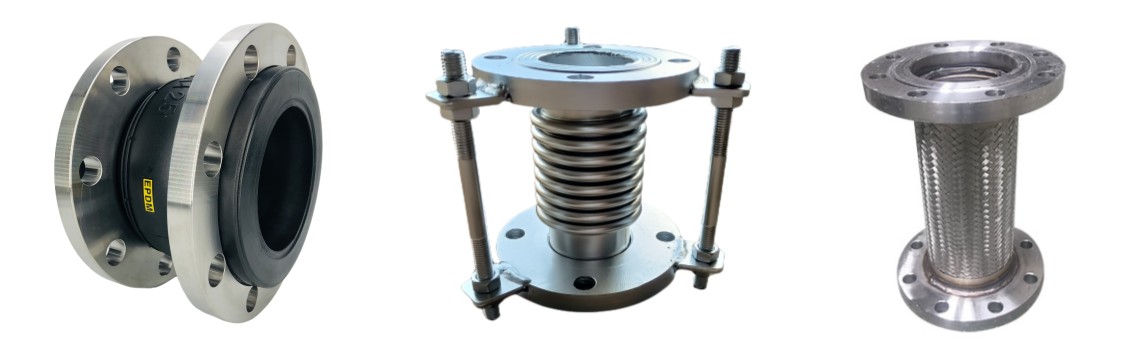 Flat Face ANSI DIN Stainless Steel 304 316L Rubber Expansion Joint With Special Flange