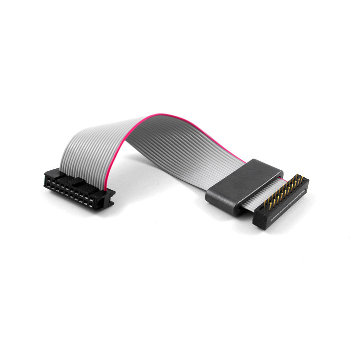 0.8mm 1.0mm 1.27mm 2.0mm 2.54mm pitch flat gray cable assembly with IDC socket and DIP, ODM/OEM
