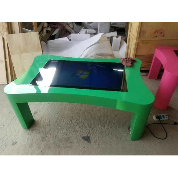 Stand 43 inch LCD interactive touch coffee table with embedded PC Win10 OS