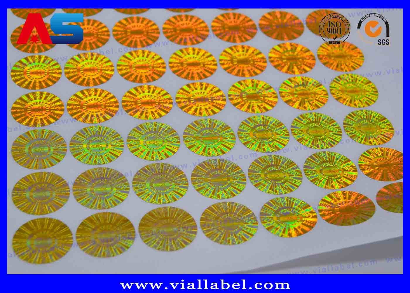 Silver Scratch Off Label Stickers With Security Code , 3D Hologram Printing anti fake hologram