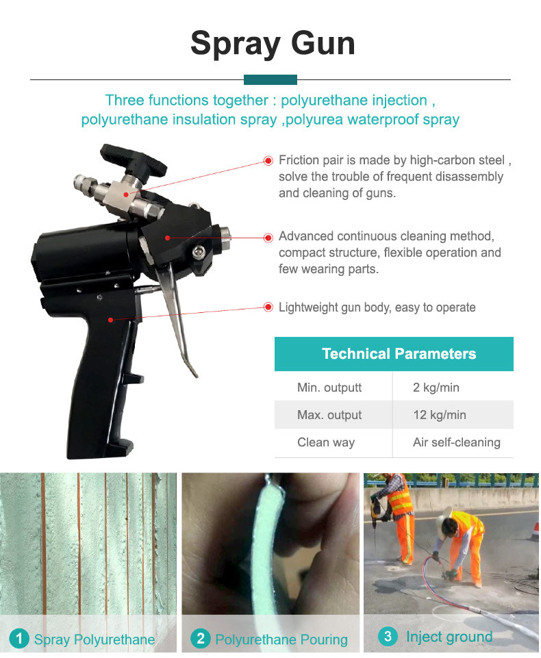 11MPa Polyurethane Spraying Machine 139kg Adjustable Feed Rate CNMC-E3