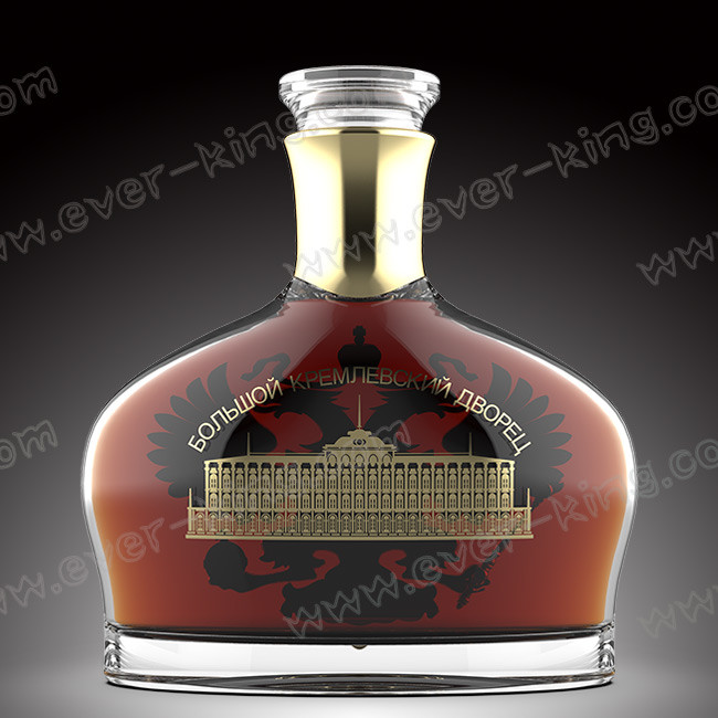 New Designed 750ml Glass Bottle For Luxury Liquors