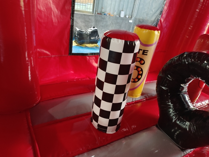 Outdoor Inflatable Castle Combo Race Cars Cartoon Movies Inflatable Bouncer With Slide Combo Inflatable Bounce House