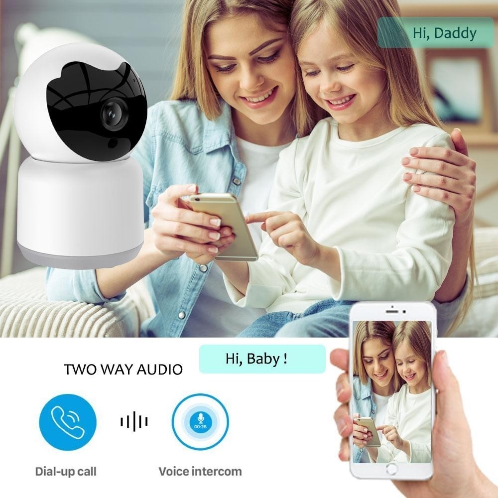 Tuya Smart Surveillance Camera WIFI Wireless Home Security IR Night Vision