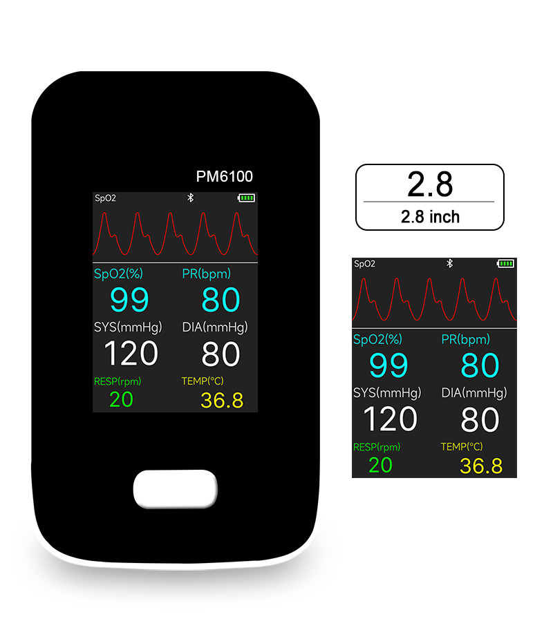 NIBP ,Spo2, ECG,Temperature Multi Parameter Patient Monitor TFT Display