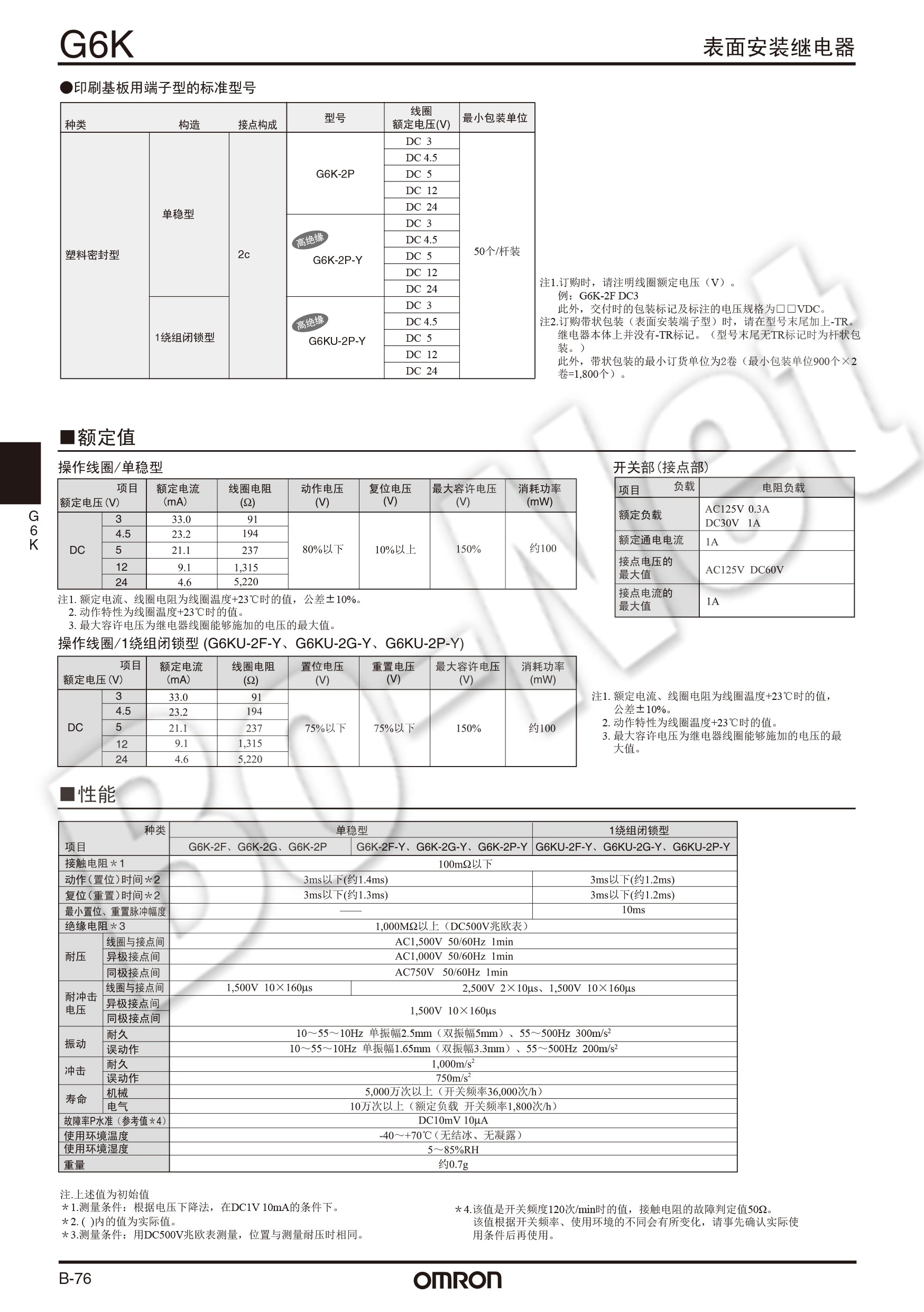 G6K-2P-Y-24VDC Omron orignal new electromagnetic relay G6K-2P-Y-24VDC
